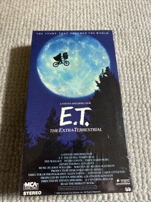 E.T. The Extra Terrestrial VHS 1982 Green Flap, 1st MCA Pres, Factory SEALED New