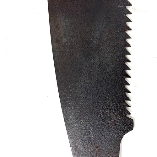 Antique Japanese Signed Saw Nokogiri Forged Iron Tool 35" - Picture 9 of 11