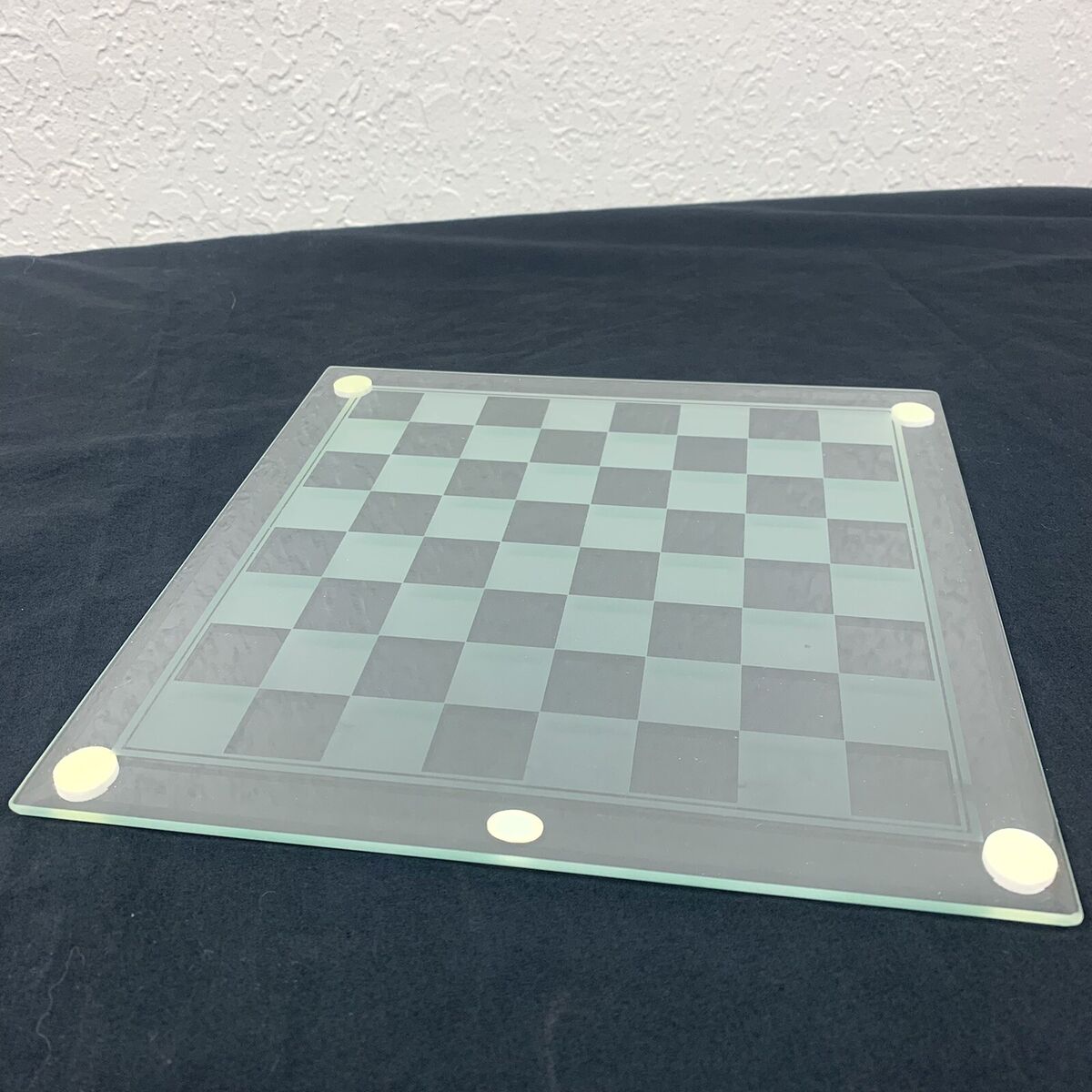 Glass Chess Set Boxed Game Clear Frosted Pieces Smoked Board Glass Chess Set Boxed Game Clear Frosted Pieces Smoked Board