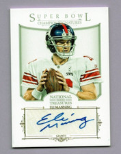 2012 NATIONAL TREASURES ELI MANNING SUPER BOWL CHAMPION SIGNATURES AUTO #12/25