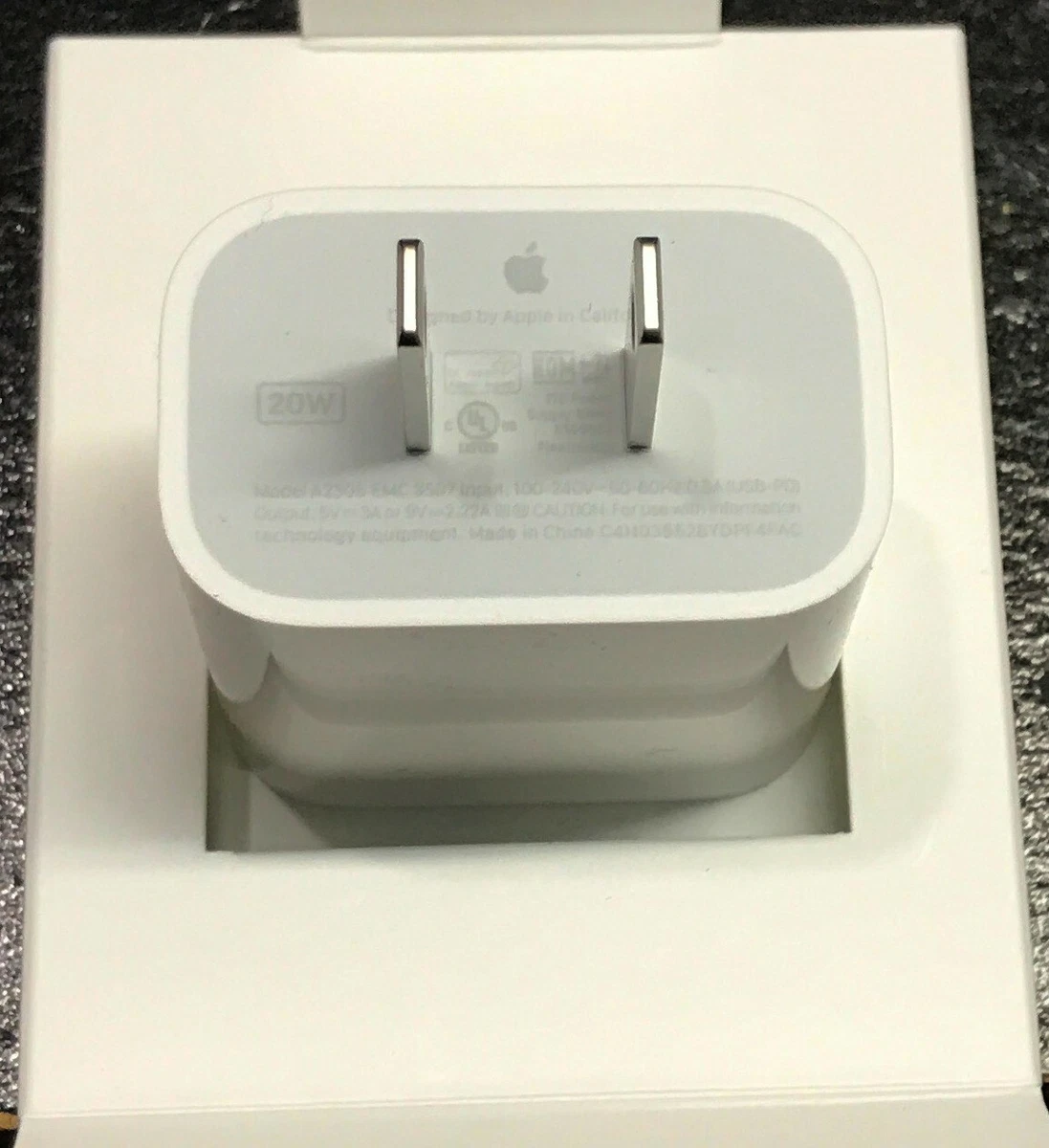 Apple 20W USB-C Fast Charge Power Adapter for iPad Pro, iPhone  15/14/13/12/11 | eBay