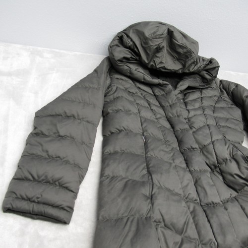 Patagonia Down Parka Women Small Green Hooded Full Zip Downtown Loft Tall Jacket - Picture 8 of 23