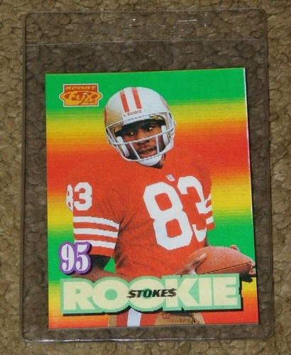 1995 SPORTFLIX J.J. STOKES ROOKIE CARD #125 (Near Mint) - Bild 1 von 2
