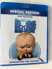 The Boss Baby Blu-ray and DVD Combo 2017 Special Edition Alec Baldwin New Sealed