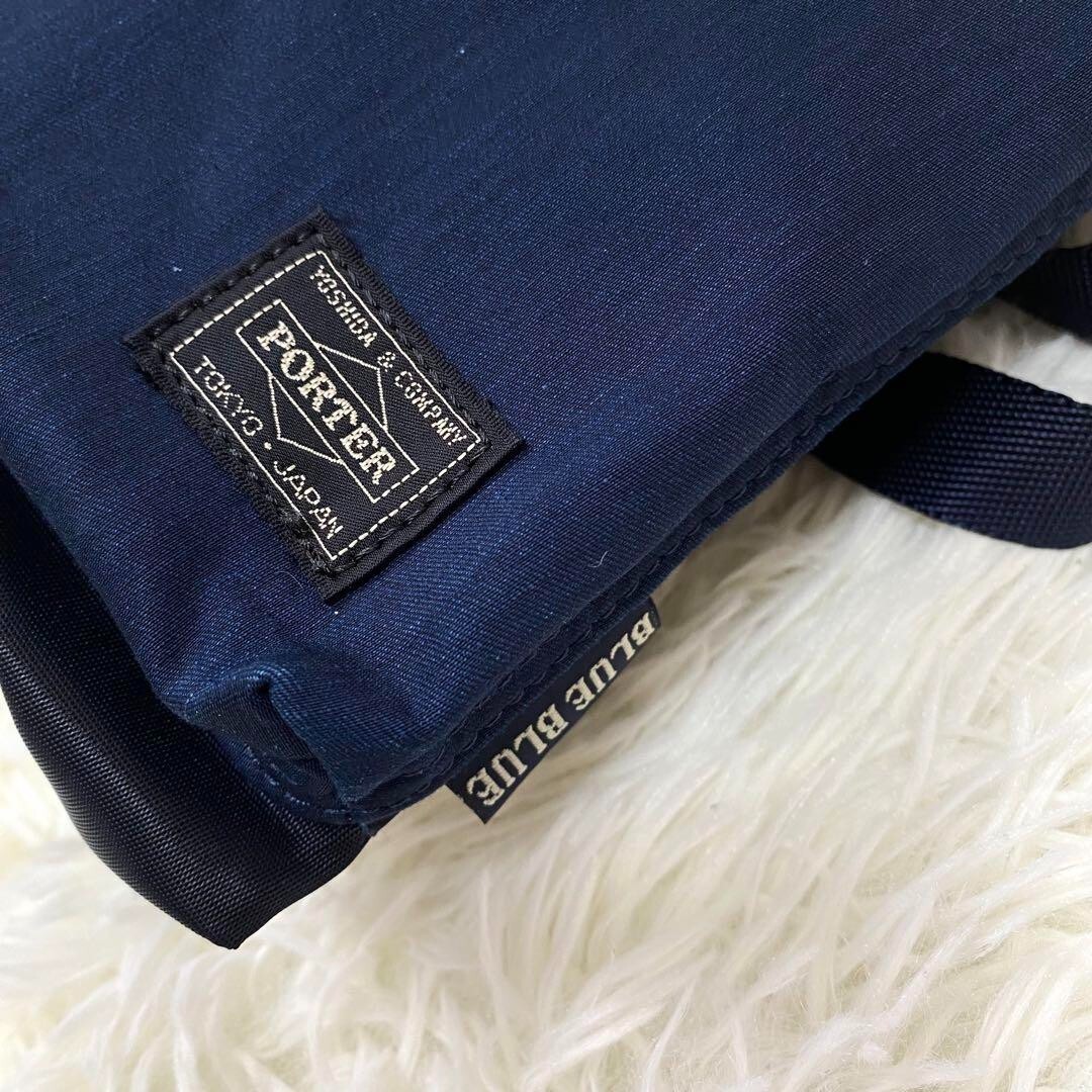 【Porter BLUE BLUE】　トートバッグ　ネイビー Porter Blue blue tote shoulder bag 2way denim Navy Made in