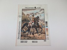 Collection D art Man On Horse Needlepoint Tapestry Canvas 9in By 12in