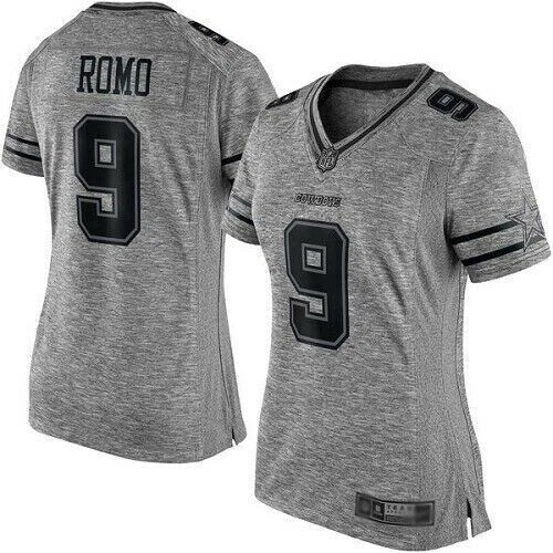 Nike Dallas Cowboys No9 Tony Romo Zebra Women's Stitched NFL Elite Jersey