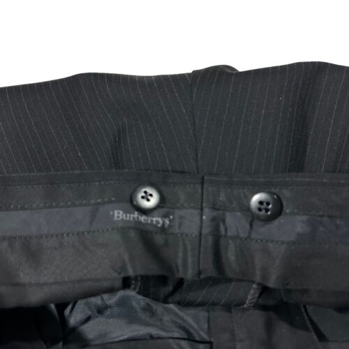 Burberrys Gris Oscuro y Crema Rayas Lana 2 Piezas Traje Chaqueta y Pantalones Talla 46L 38x31 - Imagen 18 de 24