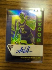 2022 Panini Chronicles Draft #FA-ALO Alondes Williams Flux Rookie Auto Blue #/49