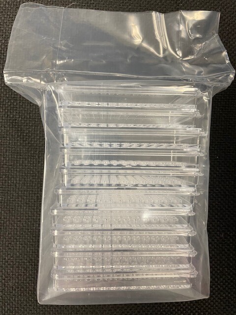 654180 72-Well Terasaki Plate With Lid – TC Treated, Polystyrene, Clear, Pack Of 270 For HLA Serological Testing