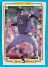 1984 Donruss Champion #32 Gaylord Perry Seattle Mariners Jumbo Baseball Card 