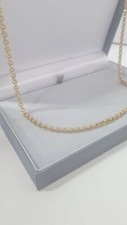 Mens 9ct Gold XP 4mm Diamond Cut Belcher Chain 24 inch Length Patterned Belcher