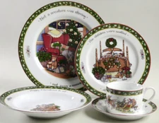 New 20 pcs Susan Winget Christmas Story 4 Place Settings