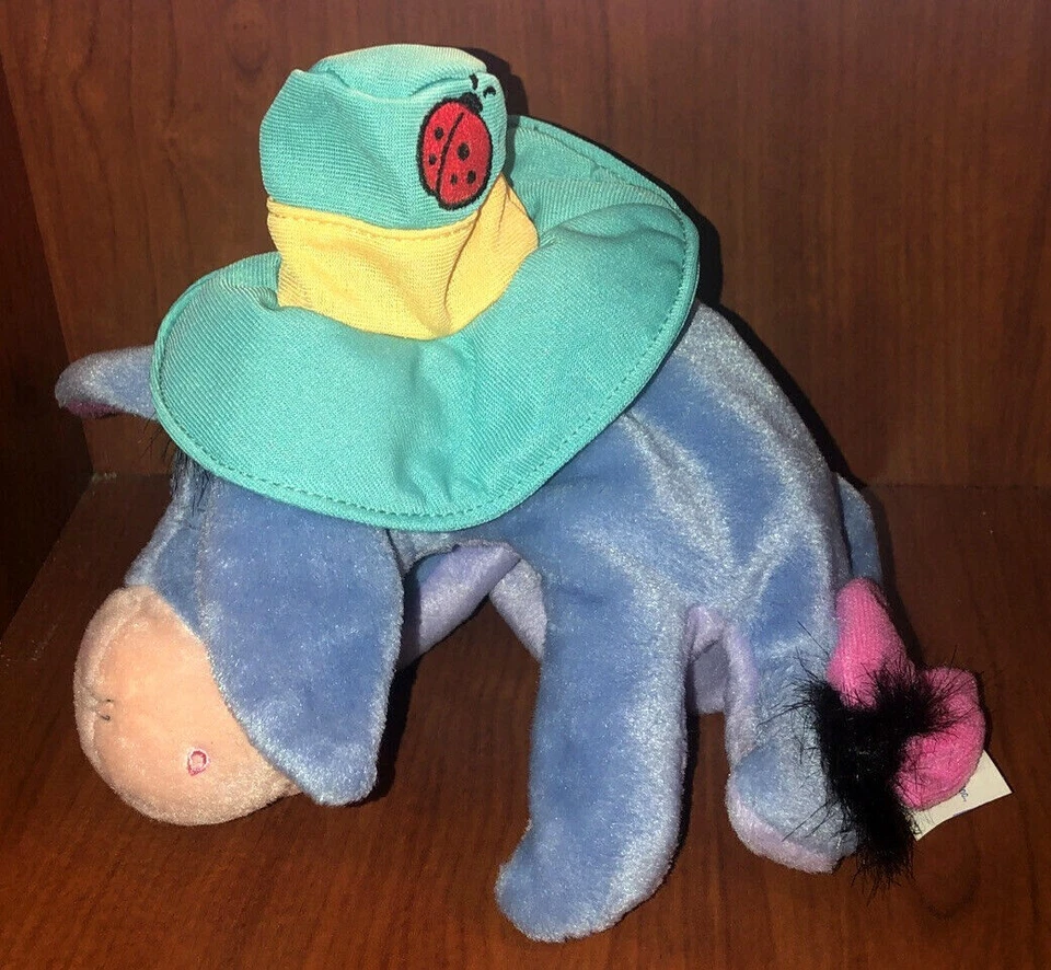 BOLSO DE FRIJOLES DE FELPA DISNEY FISHER PRICE STAR BEAD SHADE LOVE EEYORE BEANIE Foto 2 de 2