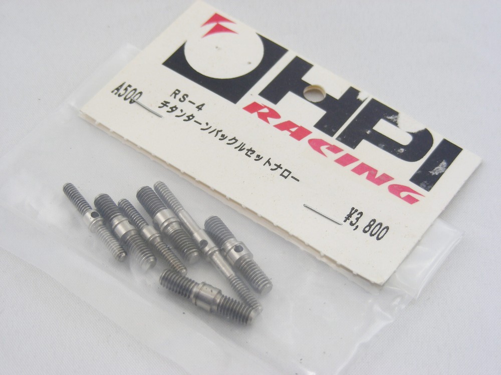 Vintage HPI A500 Complete RS4 7pcs Narrow Titanium Tie Rods Turnbuckle Set NEW !
