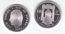 Moneda de 10 Euros Plata España Emperador Carlos 2006 (113073)