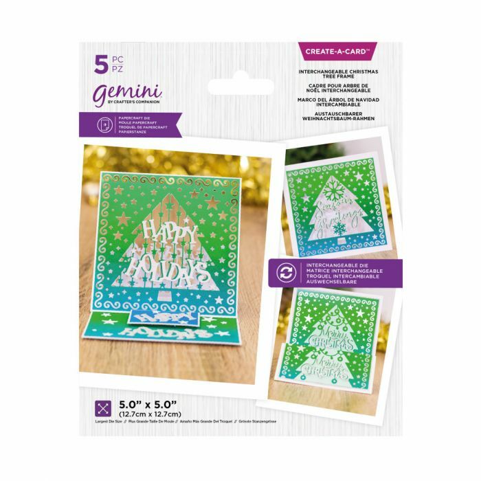 Gemini Create-A-Card Interchangeable Christmas Tree Frame Die
