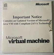 MICROSOFT VIRTUAL MACHINE SOFTWARE CD WINDOWS 98      1999