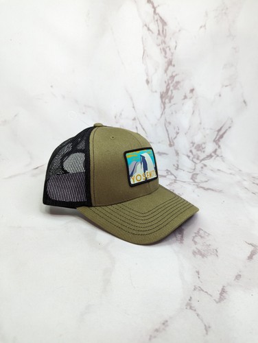 Sombreros de Parque Parque Nacional de Yosemite Gorra Snapback Camionero Malla Adulto Loden Verde - Imagen 2 de 12