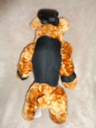Dog Bulldog Love to Ride Motor Cycles 15" Stuffed Plush Brown Remona Biker 20363 - Picture 3 of 3