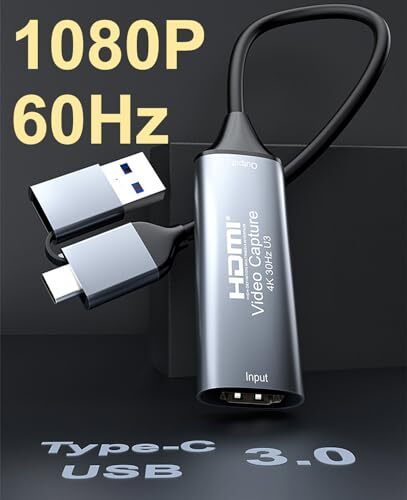 Carte de Capture Vidéo 4K HDMI vers USB 3.0 Type C 1080P 60FPS Cam Link Capture - Photo 8/8