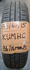 1 x 175 60 15 1756015 KUMHO PART WORN SUMMER TYRE