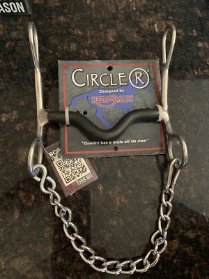 Embout De Mors Reinsman Circle R Jr 5 - Port Moyen Pour Cheval