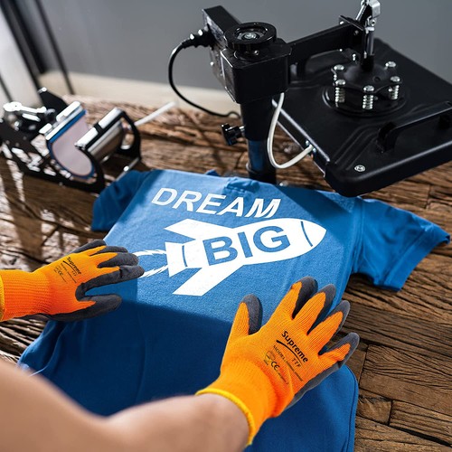 WATERPROOF THERMAL INSULATED GLOVES WINTER WORK NYLON RUBBER SAFETY COLD FREZZER - Picture 23 of 24