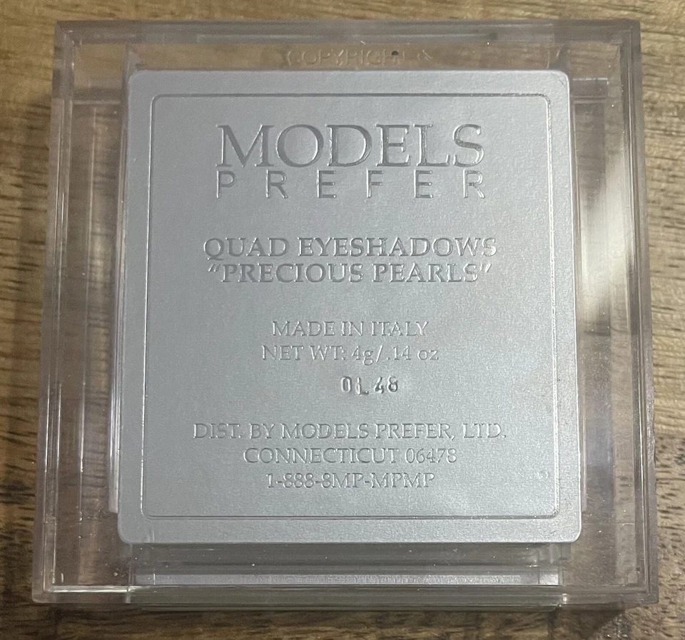 RARE MODELS PREFER Quad Eyeshadows "PRECIOUS PEARLS" Made in Italy ORIGINAL NEW - Image 4 of 4