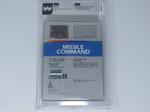 New Missile Command Sealed Atari 5200 Video Game Wata Graded 9.6 Seal 1982! - Picture 3 of 4