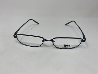 TEMPO MM9009 9009 BLACK M2 55/17/140 FLEX HINGE METAL FULL RIM EYEGLASSES N868