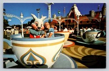 Teacups For Two Alice White Rabbit Disneyland California P728