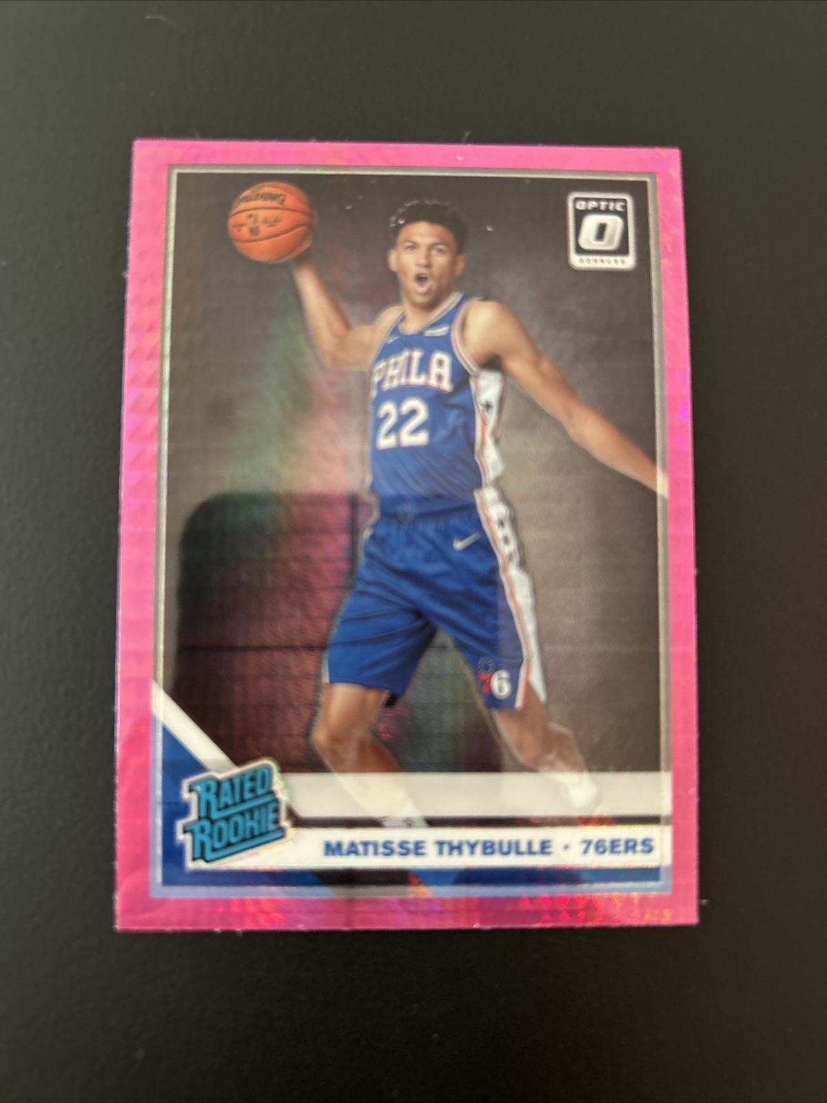 2019-20 PANINI DONRUSS OPTIC MATISSE THYBULLE ROOKIE HYPER PINK PRIZM RC #192 NM