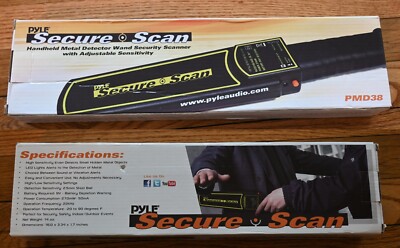 Pyle Secure Scan Handheld Event Metal Detector - PMD38 - TESTED AND WORKING