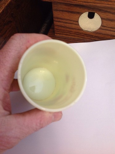 Custard Glass Souvenir Neenah Wis Cup 4" Oshkosh Appleton Menasha 1900's Wi - Picture 4 of 7