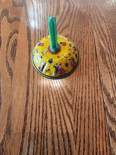 Vintage Tin Noise Maker Bell New Years Eve US Metal Toy Co