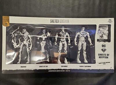 McFarlane DC Multiverse Ghosts of Krypton Sketch Edition 4 Figure Pack BNIB