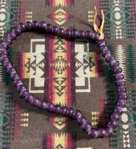 Perline cuore bianco viola 2/0, circa Diametro 6 mm x larghezza 4 mm, circa 50Perline - Foto 1 di 3