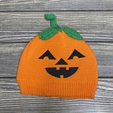 So 'Dorable Infant Knit Hat Beanie Pumpkin Orange Green 6-12 Mos
