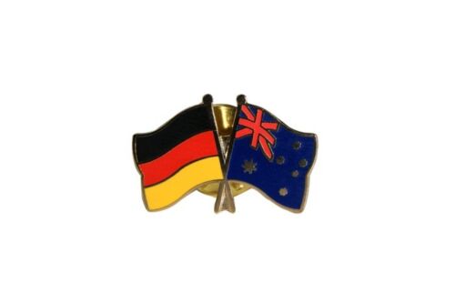 Deutschland - Australien Flaggen Pin Fahnen Pins Fahnenpin Flaggenpin Anstecker - Foto 1 di 1