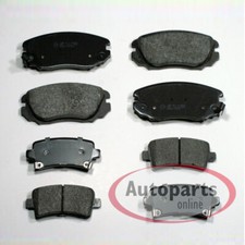 Bremsbeläge mit Warnkontakten vorne + hinten für Hyundai Santa Fe I