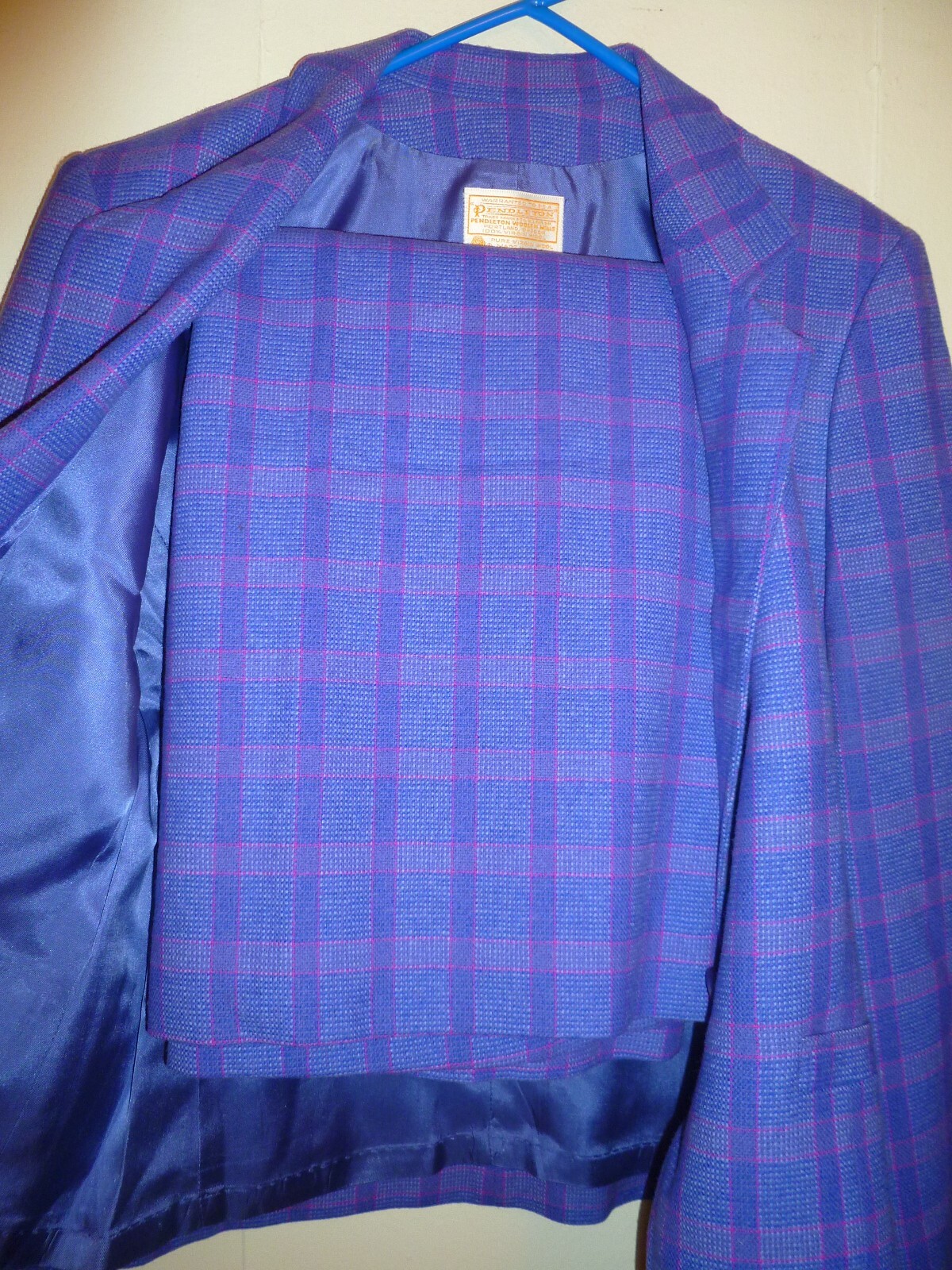(2) Vtg Pendleton Wool Plaid Blazer Suit Jacket S… - image 11