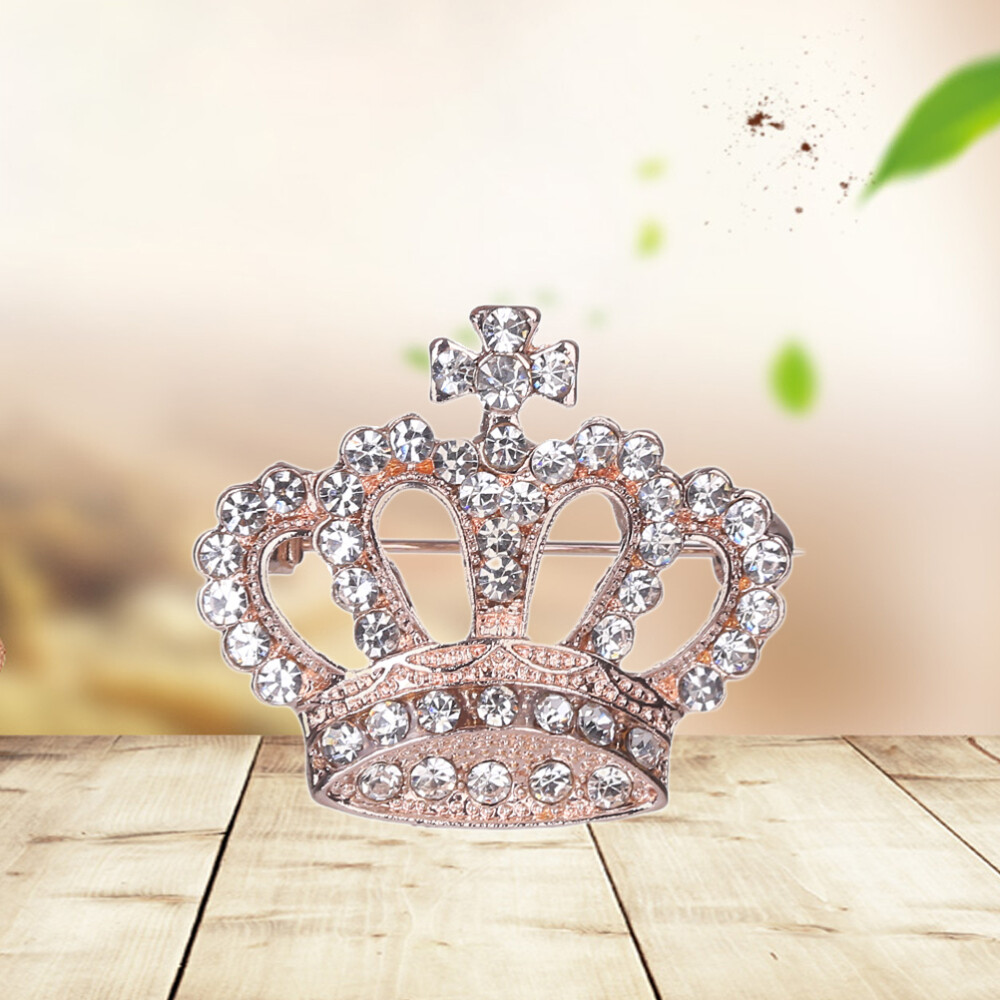 Rhinestone Crown Clothes Pin Large Brooches for Women Bracelets