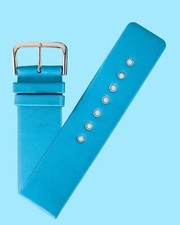 Ecclissi 24mm x 24mm Blue Leather Strap 23205 Blue