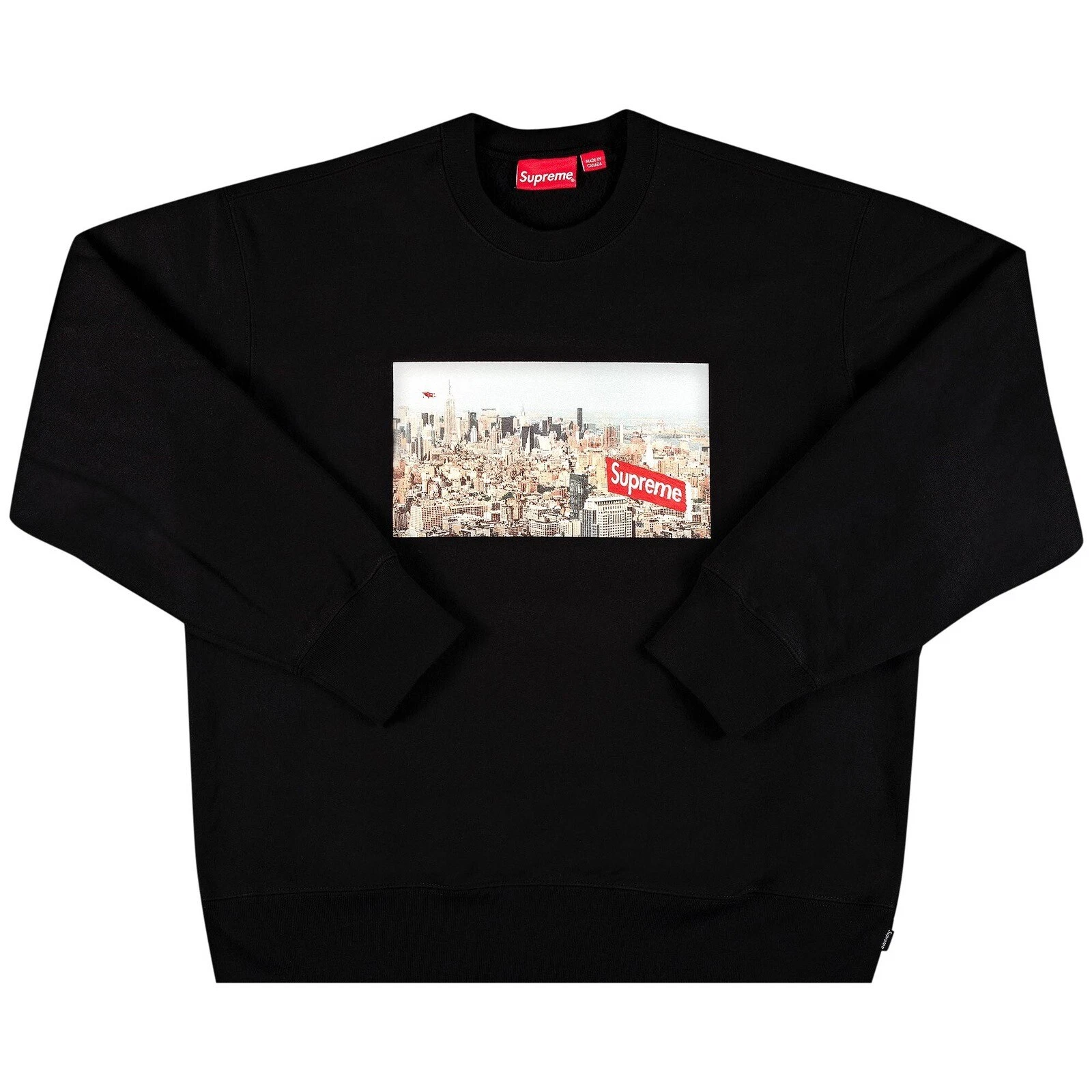Supreme Aerial Crewneck noir homme taille moyenne FW20 NEUF AVEC ÉTIQUETTES
