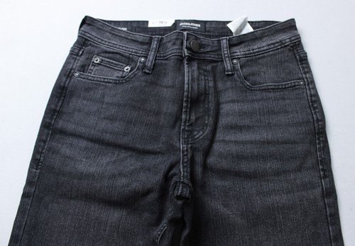 Jack & Jones Men's Glenn Slim Fit Tapered Jeans BL1 Black Denim Size 30x34 NWT - Picture 2 of 4