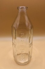 Vintage Pyrex Glass Baby Bottle 8oz Hexagonal Narrow Neck