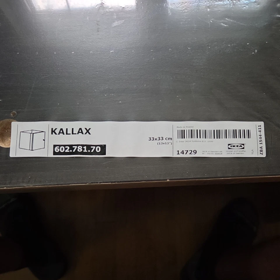 🔥Ikea KALLAX Estante Madera Inserto 602.781.70 14729 33 x 33 cm 13" x 13" Foto 3 de 3