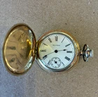 Antique  Waltham Pocket Watch Gold Hunting Case, size 0s,  No Reserve