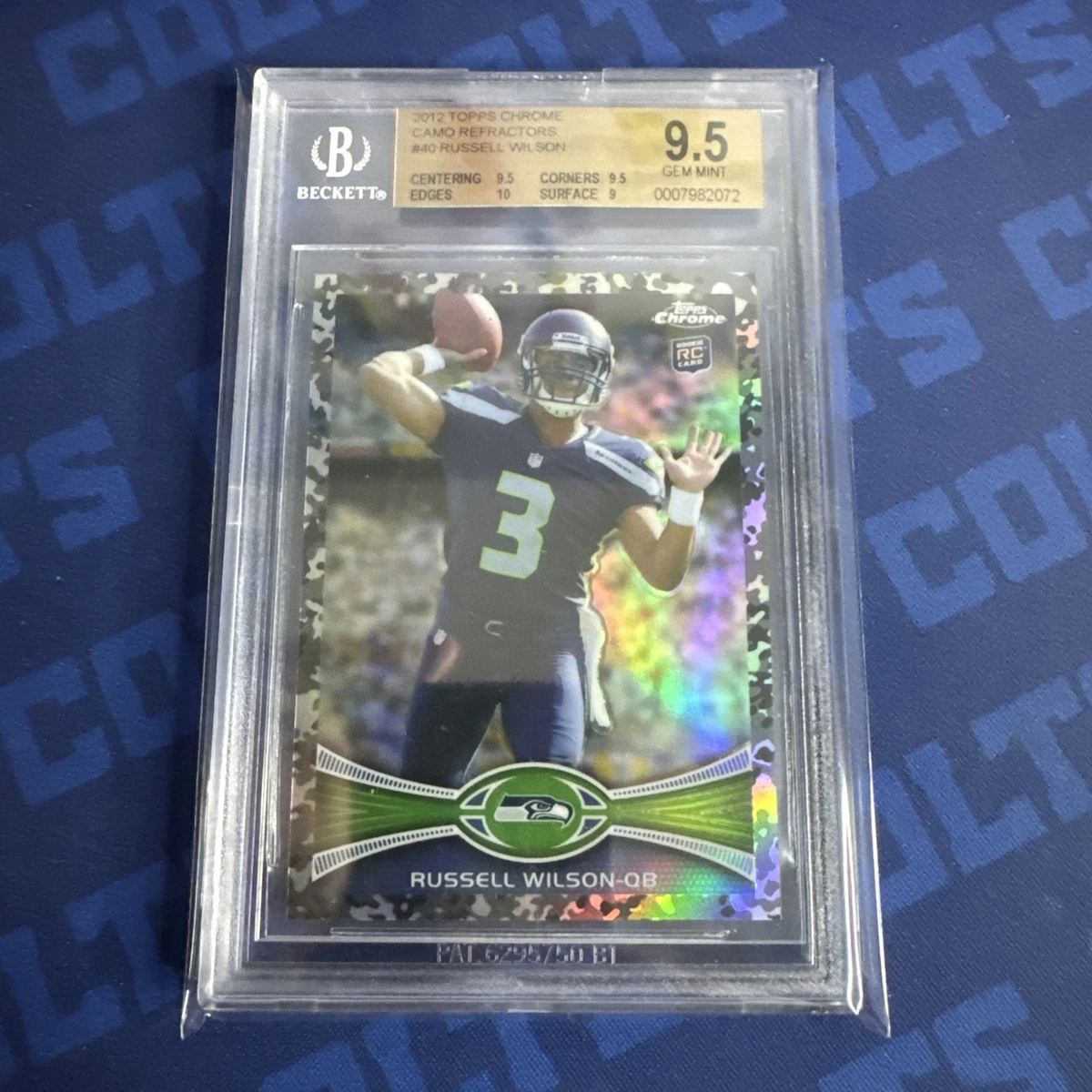 Topps Russell Wilson Football Rookie Sports Trading Cards